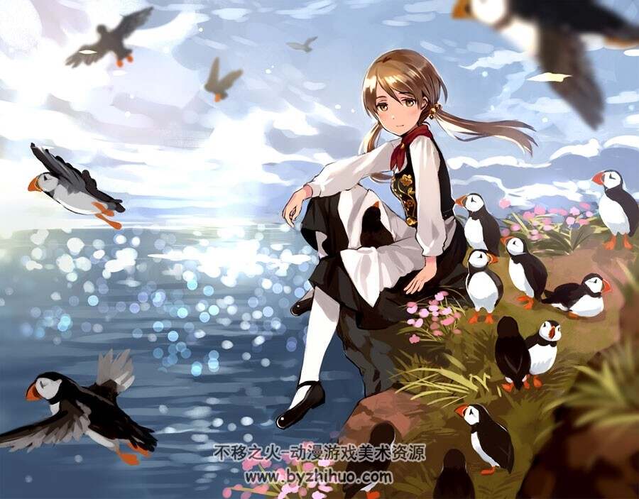 画师Tantan 二次元插画壁纸图包 百度网盘下载 215P