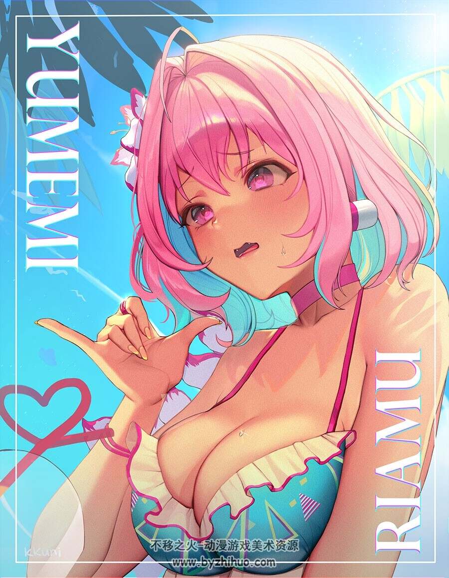 PIXIV画师 KKUNI 二次元壁纸美图 百度网盘下载 24P
