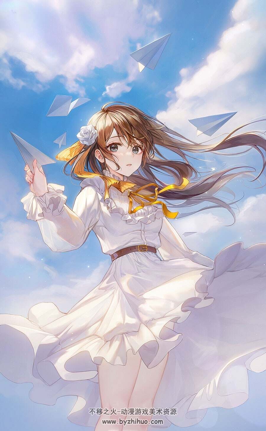 画师DABY 唯美人物插画壁纸图包 百度网盘下载 33P