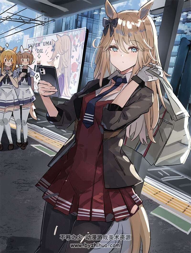 PIXIV画师 おるふぃー 动漫同人插画壁纸图包 百度网盘下载 72P