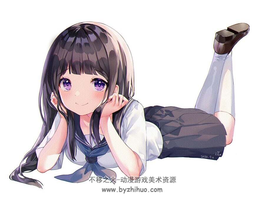 插画师hayan 少女插画壁纸图包 百度网盘下载 84P