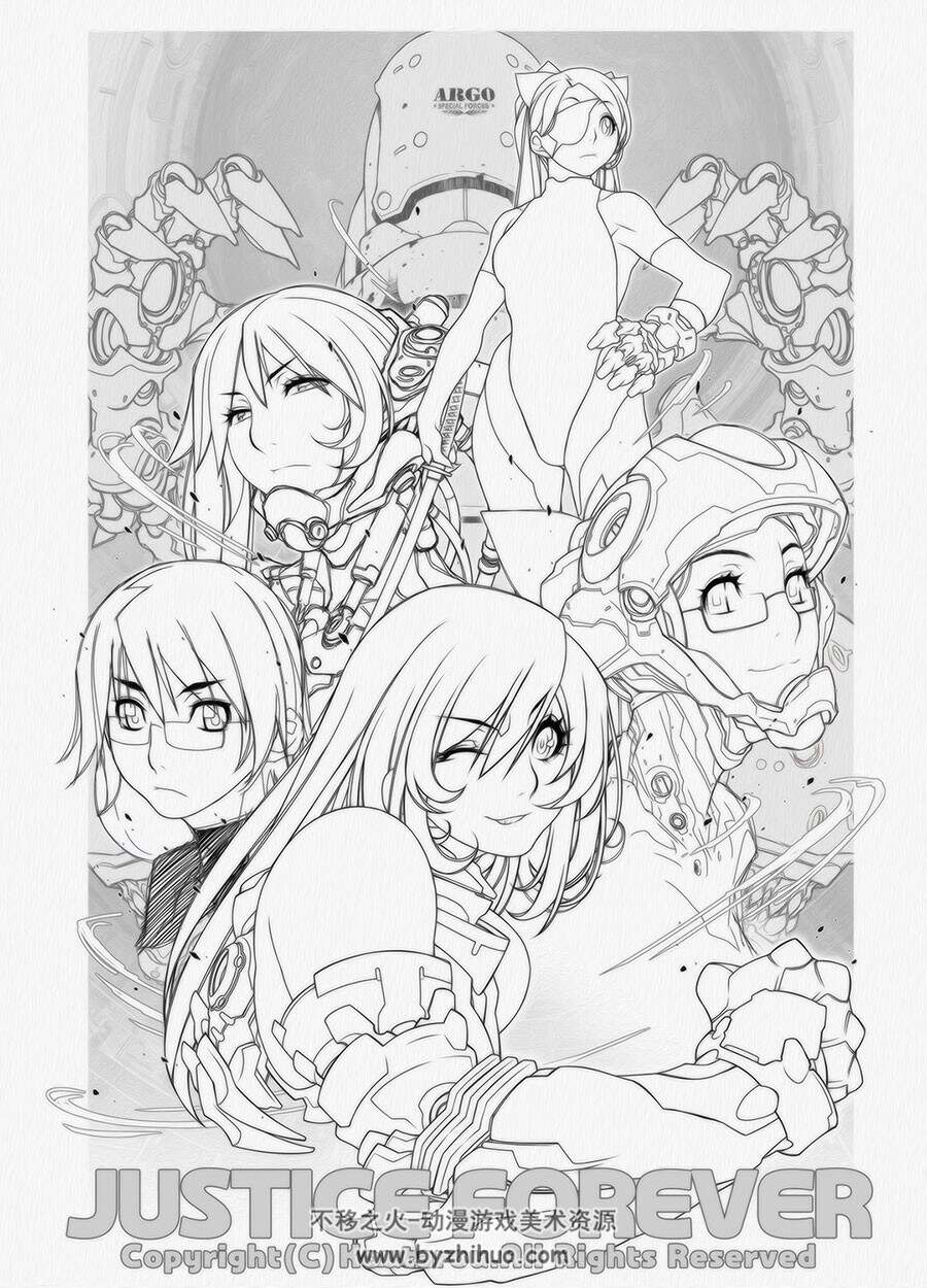 插画师Koutarou 人物插画作品图片 百度网盘下载 366P