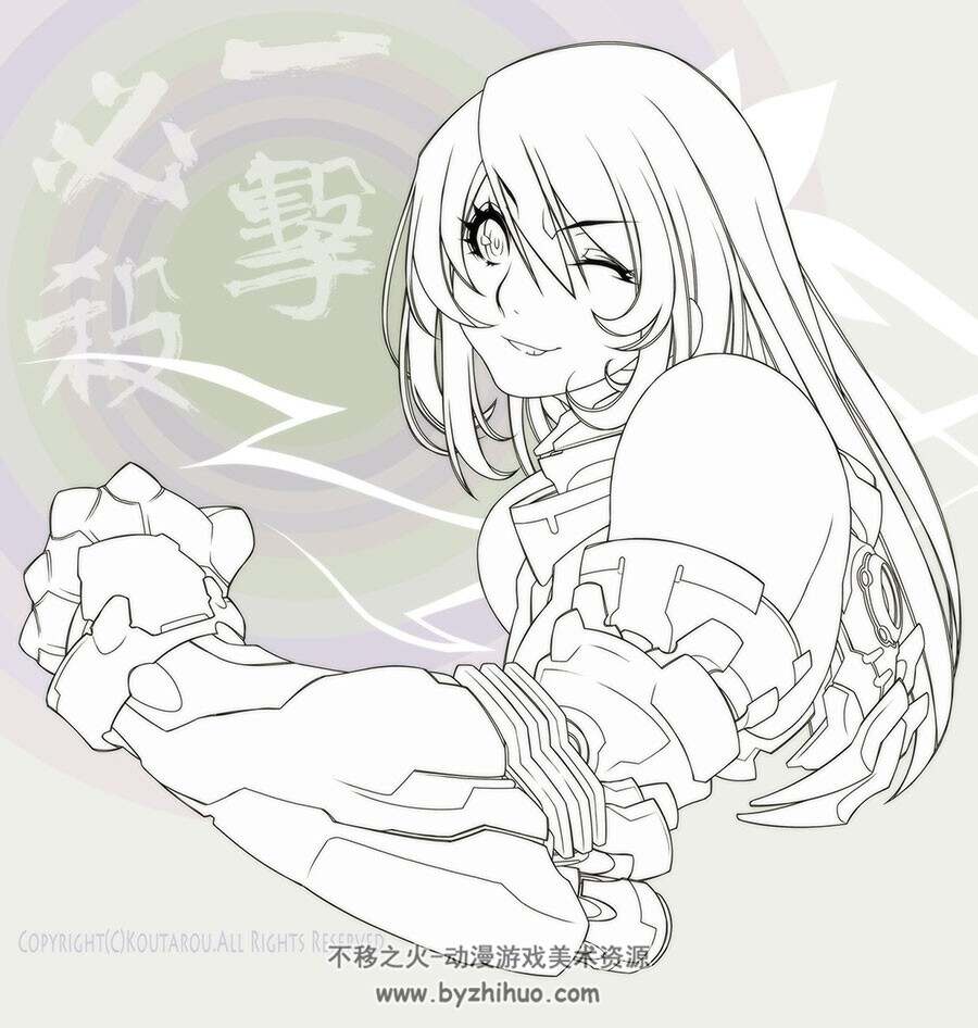 插画师Koutarou 人物插画作品图片 百度网盘下载 366P