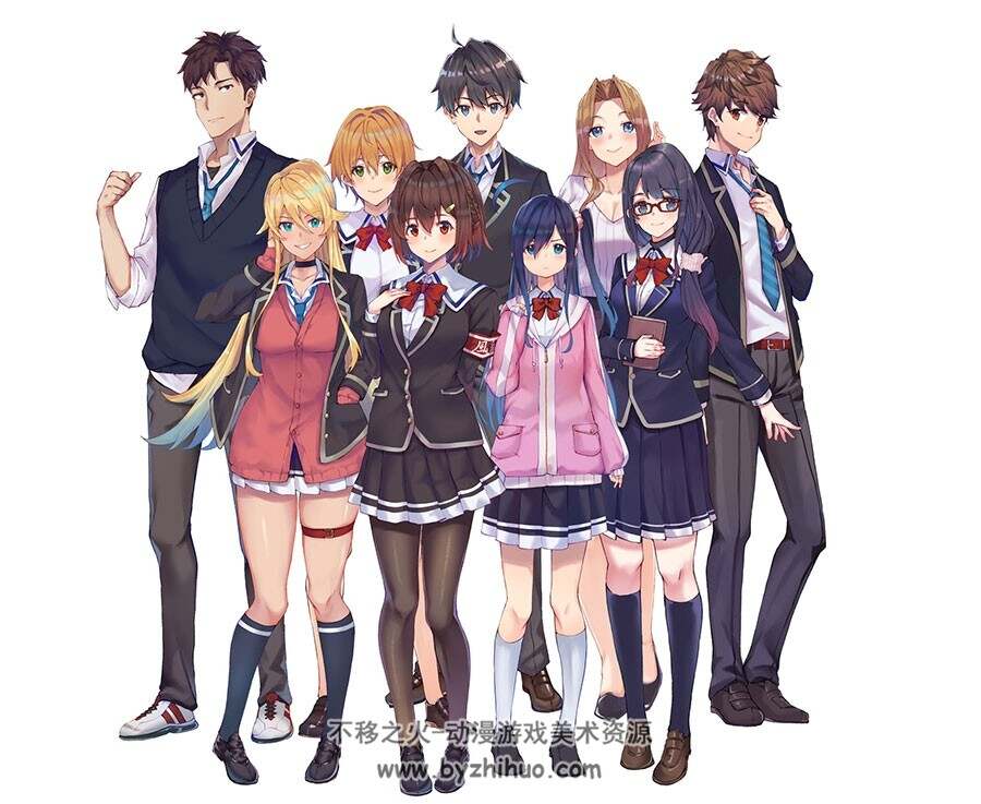 Pixiv画师 Udon. 插画人物壁纸图包 百度网盘下载 106P