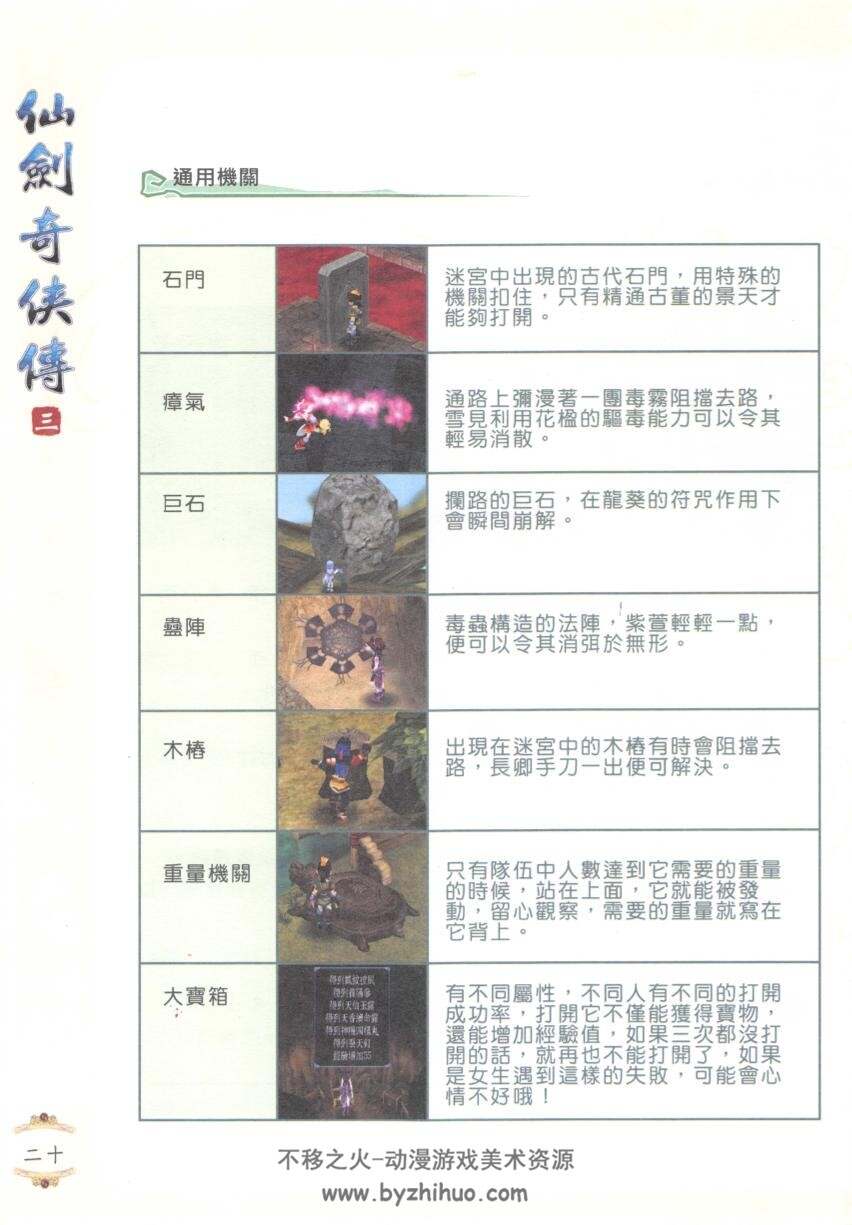 仙剑奇侠传三 游戏说明书 百度网盘下载