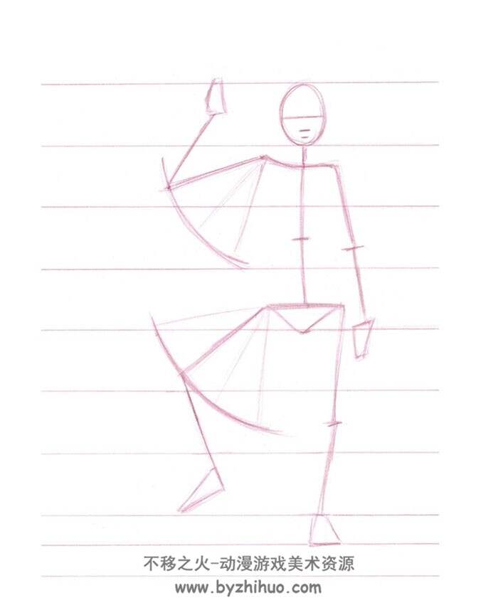 How to Draw People Step-by-Step Lessons for Figures and Poses 人物绘制参考 百度云下载