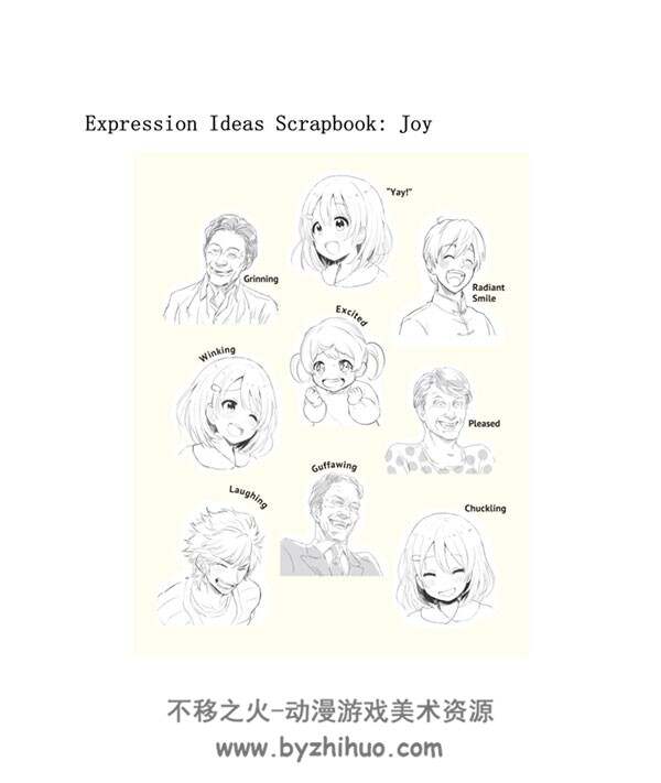 Drawing Facial Expressions 英文版 表情入门绘画教程 百度网盘下载