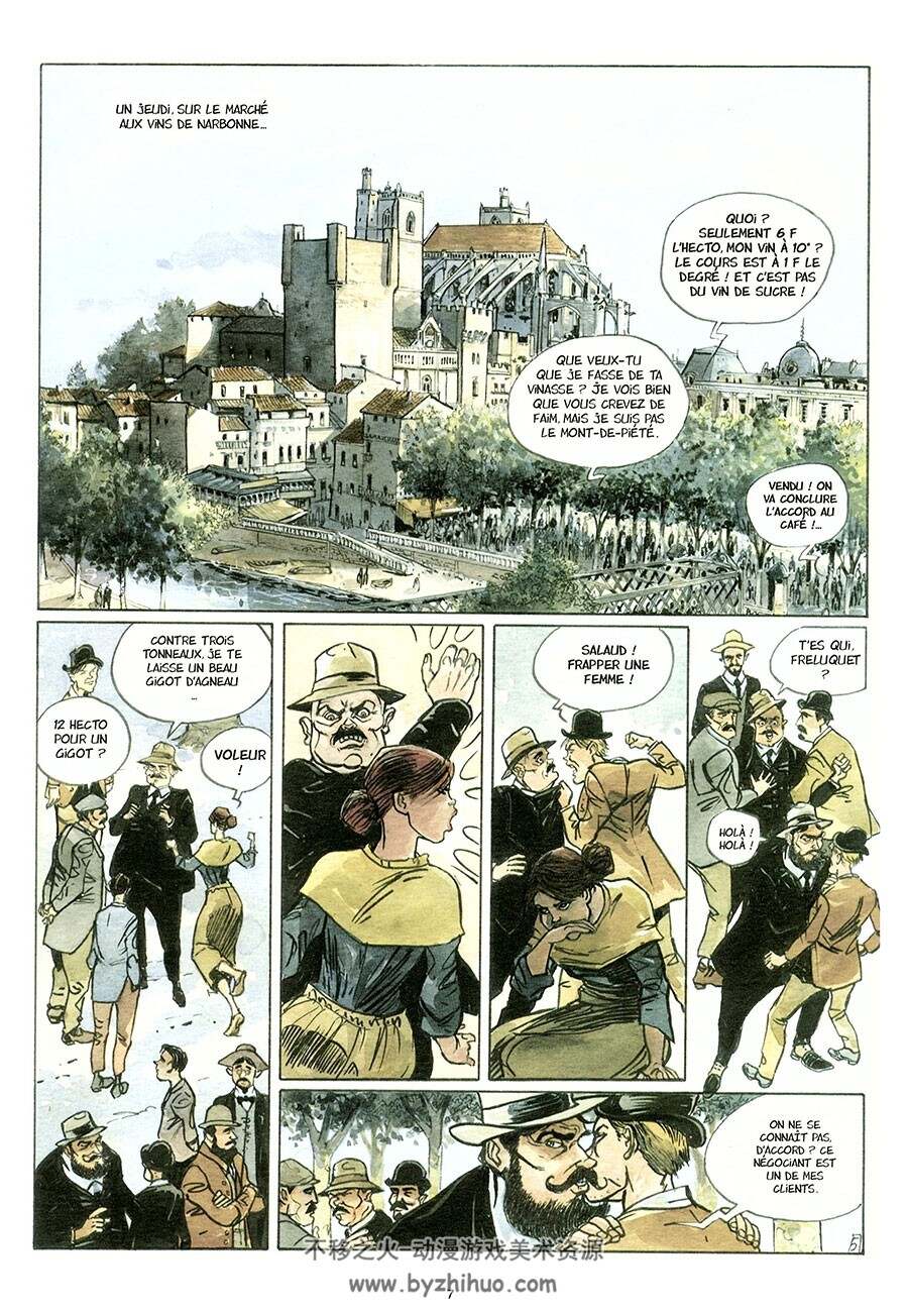 1907 La Longue Marche Des Vignerons Claude Ecken 漫画下载