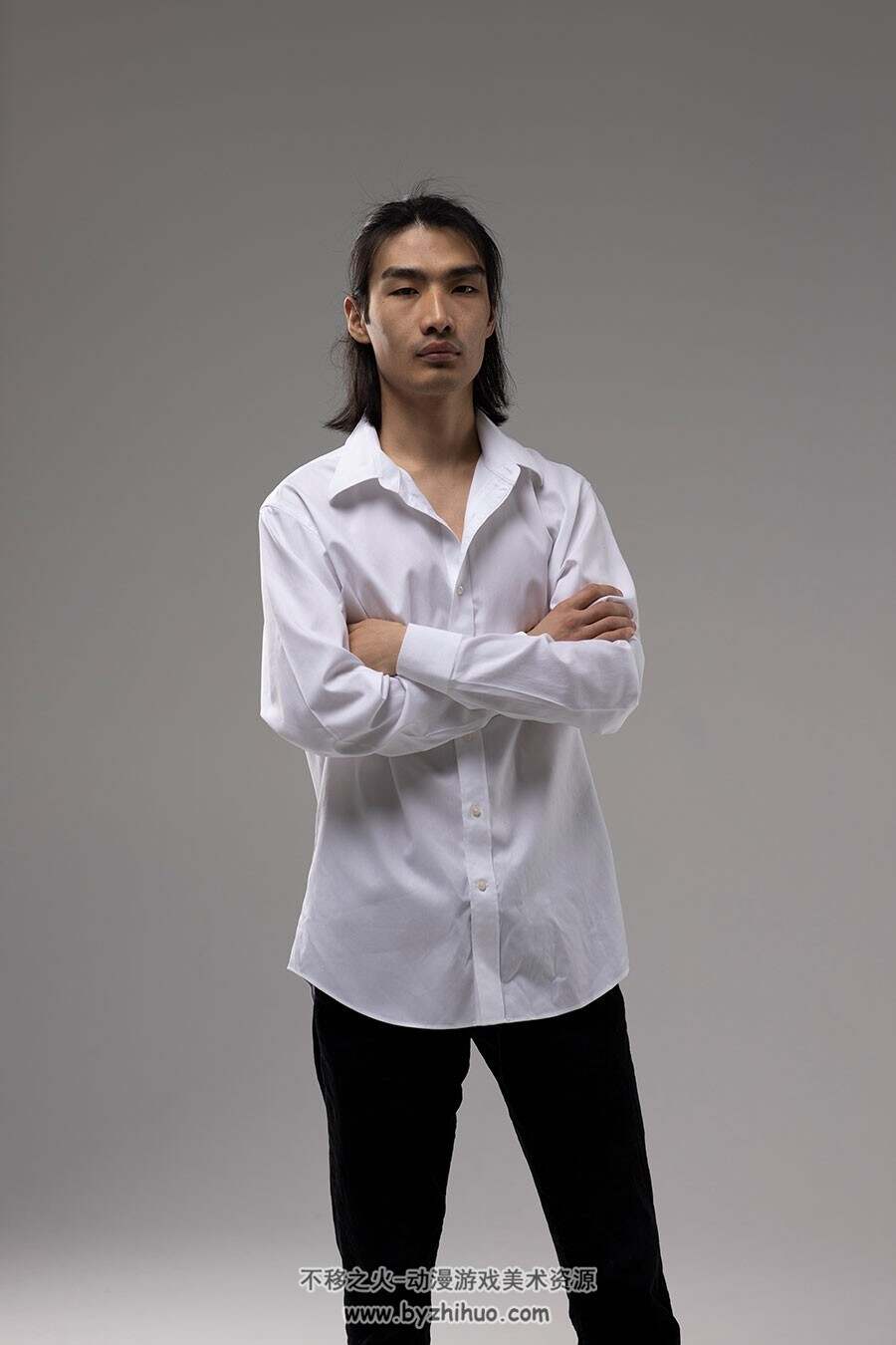 亚洲男性衬衫艺用写真 美术姿势参考图片 百度网盘下载 296P