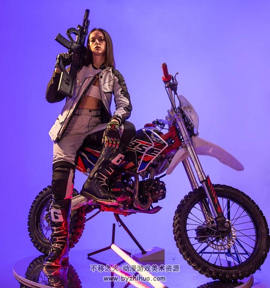 摩托车女骑手艺用写真作品 美术素材参考 百度网盘下载 843P