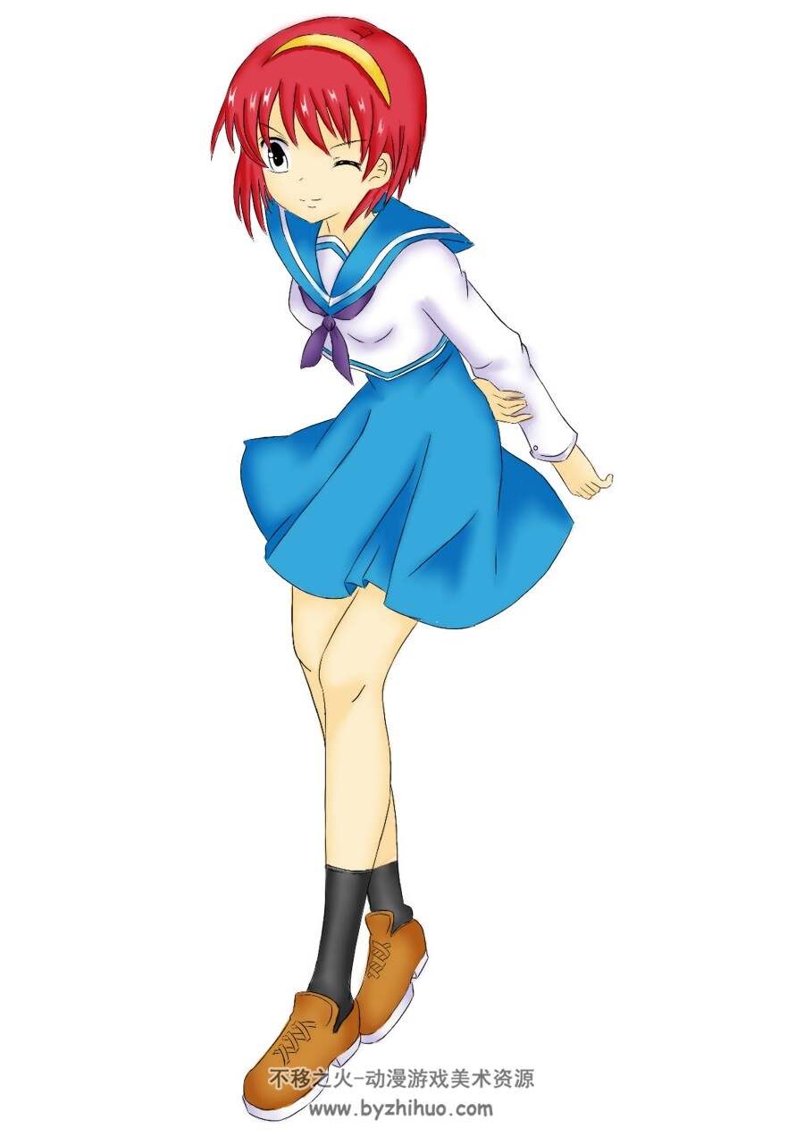 可爱女孩涂鸦