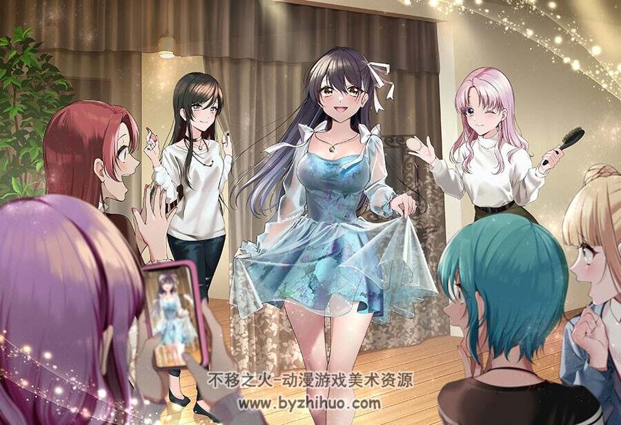 Dig Delight Direct Drive DJ [D4DJ] CG美术图包 百度网盘下载