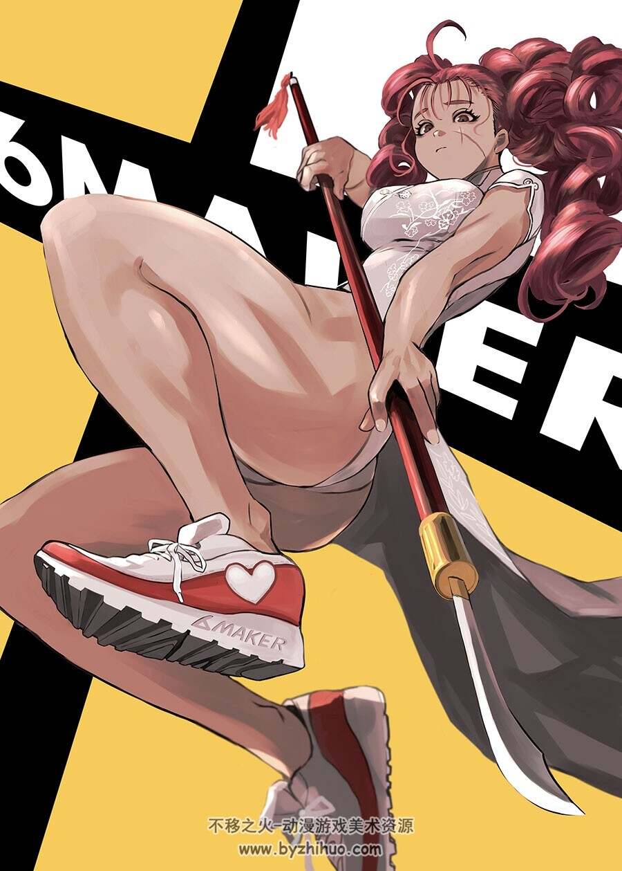 画师6MAKER Pixiv插画二次元壁纸图包 百度网盘下载 554P