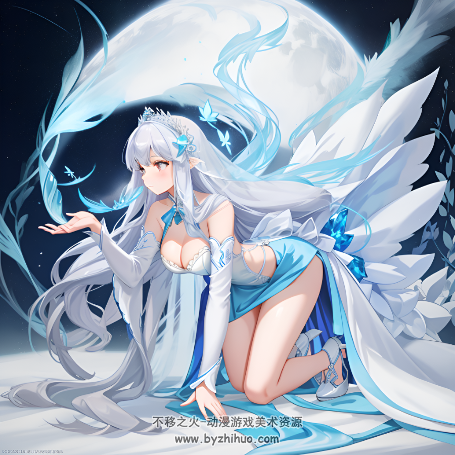 游戏美女 奇幻风格AI原画第一期 百度网盘下载 106P 412MB