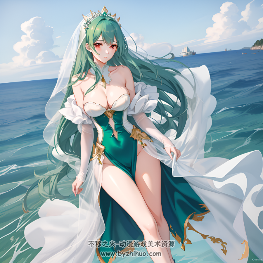 游戏美女 奇幻风格AI原画第一期 百度网盘下载 106P 412MB