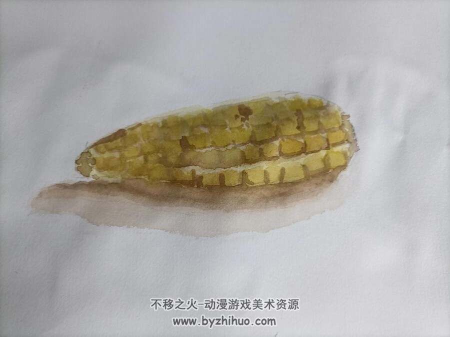 水彩玉米