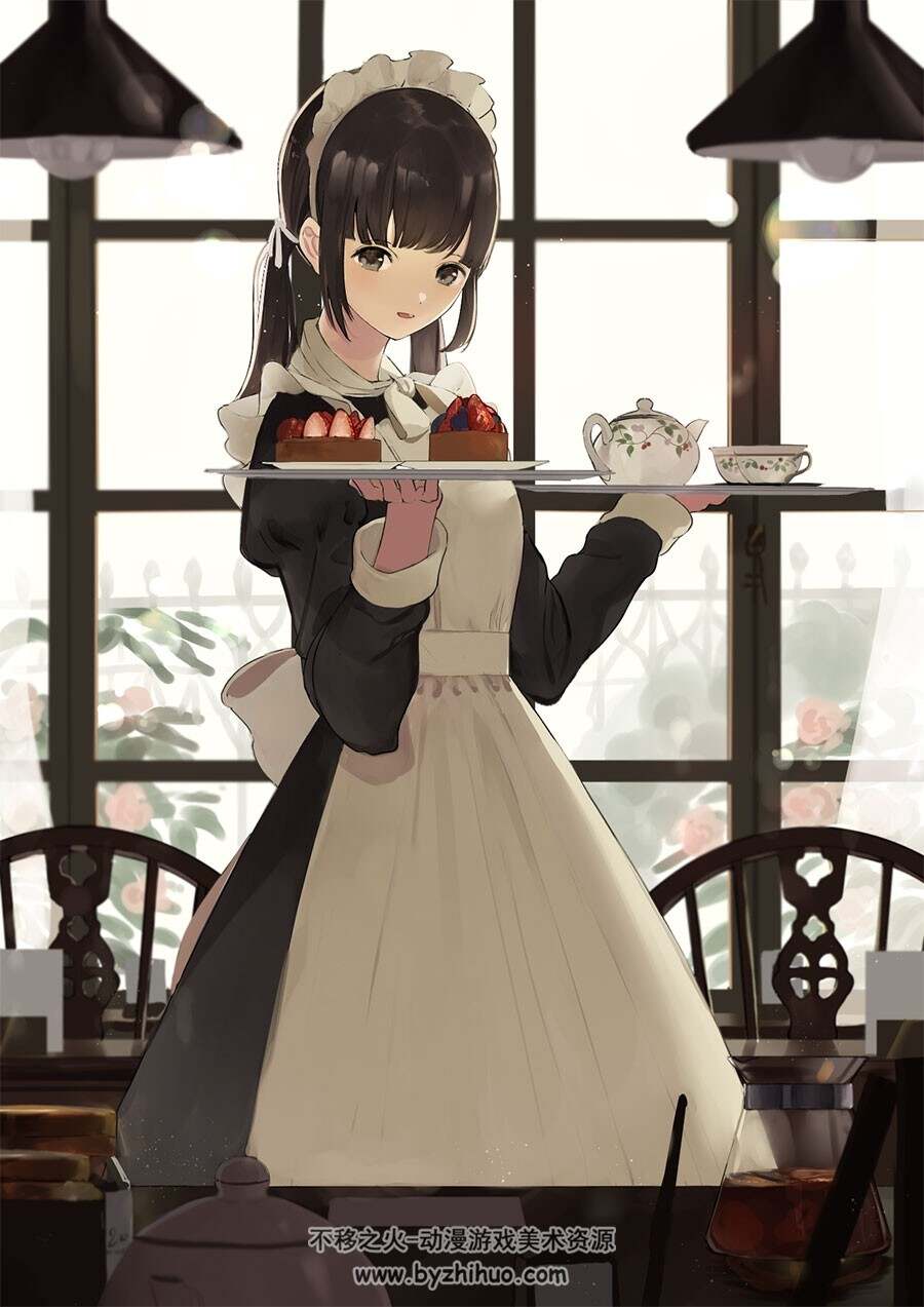Pixiv画师 栞しい 少女插画壁纸图包 百度网盘下载 198MB