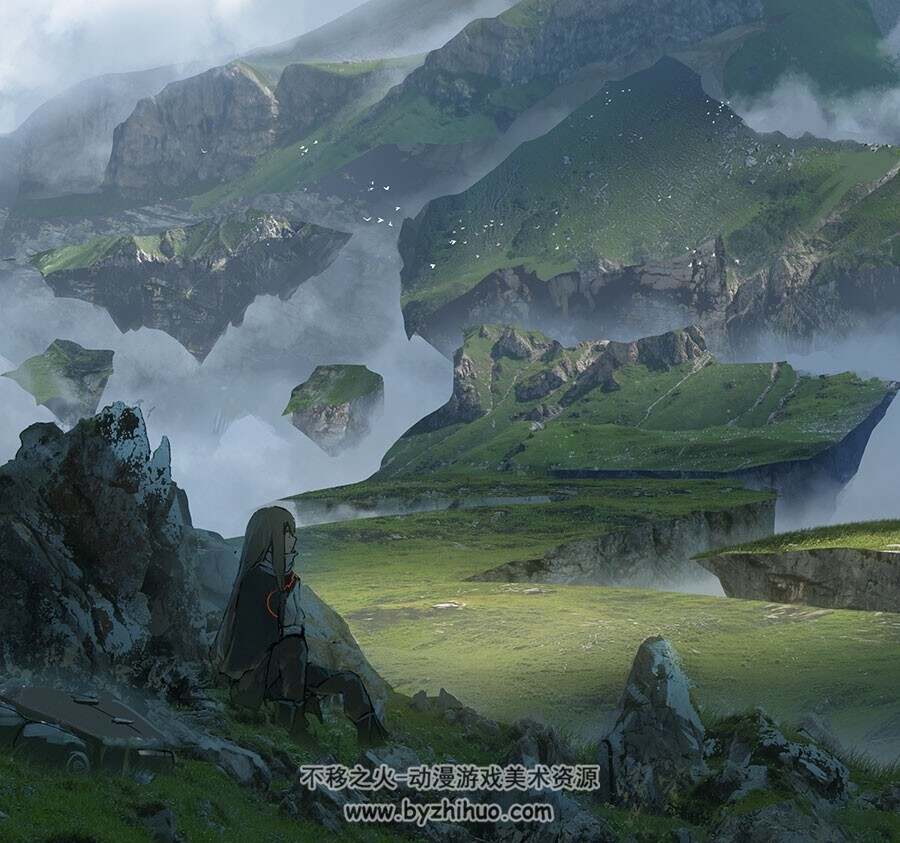 Pixiv 画师asteroid 场景人物插画壁纸图片 双网盘下载 406P 4.95 GB