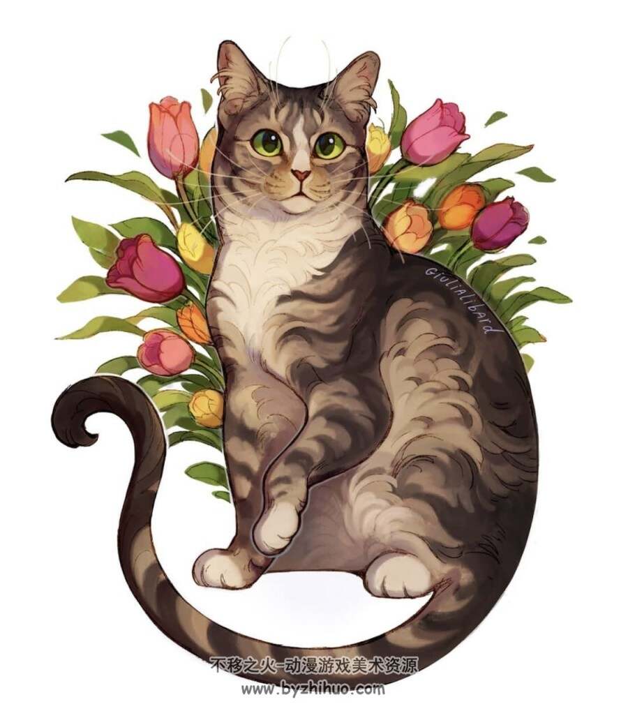 猫插画~Giulia Libard猫猫插画作品 百度网盘下载 10.4 MB