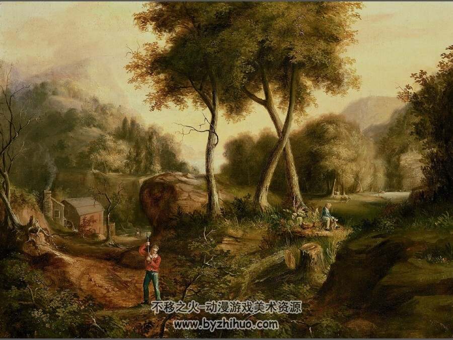 古典风景油画图包合集（1+2）百度网盘下载