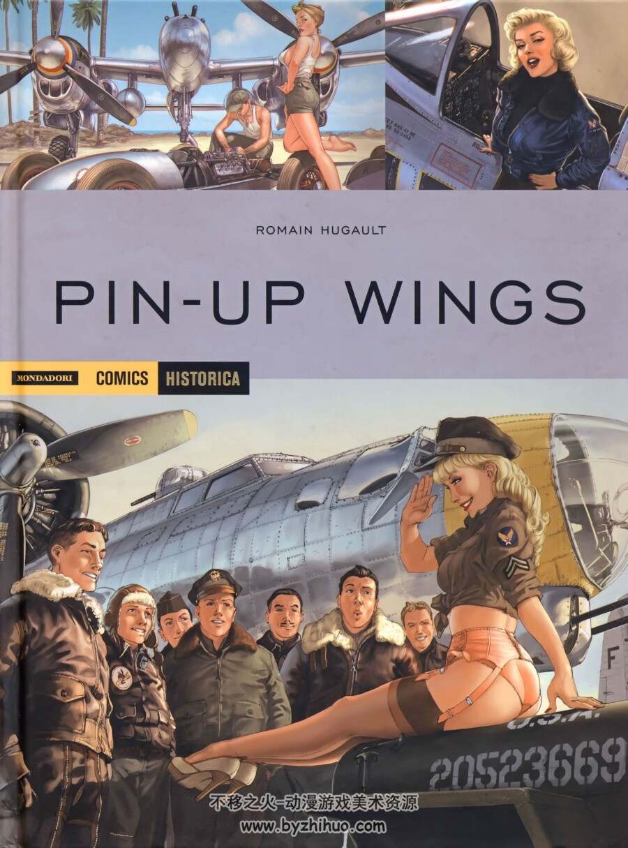 艺术画册-Pin-Up Wings-HS (Hugault)-海报女郎 英文 百度云