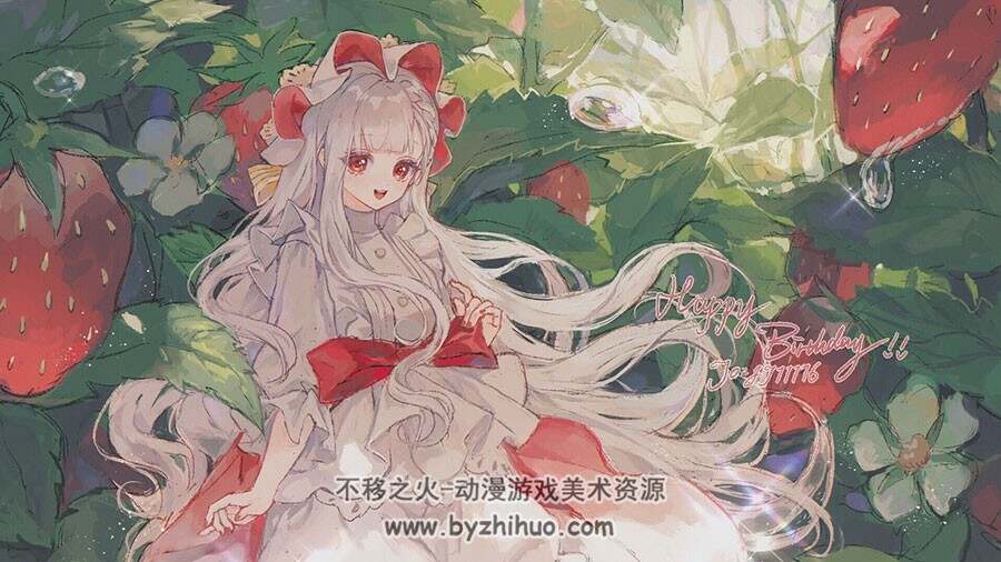 画师Matcha 精致角色插画壁纸图包 百度网盘下载 210P 291MB