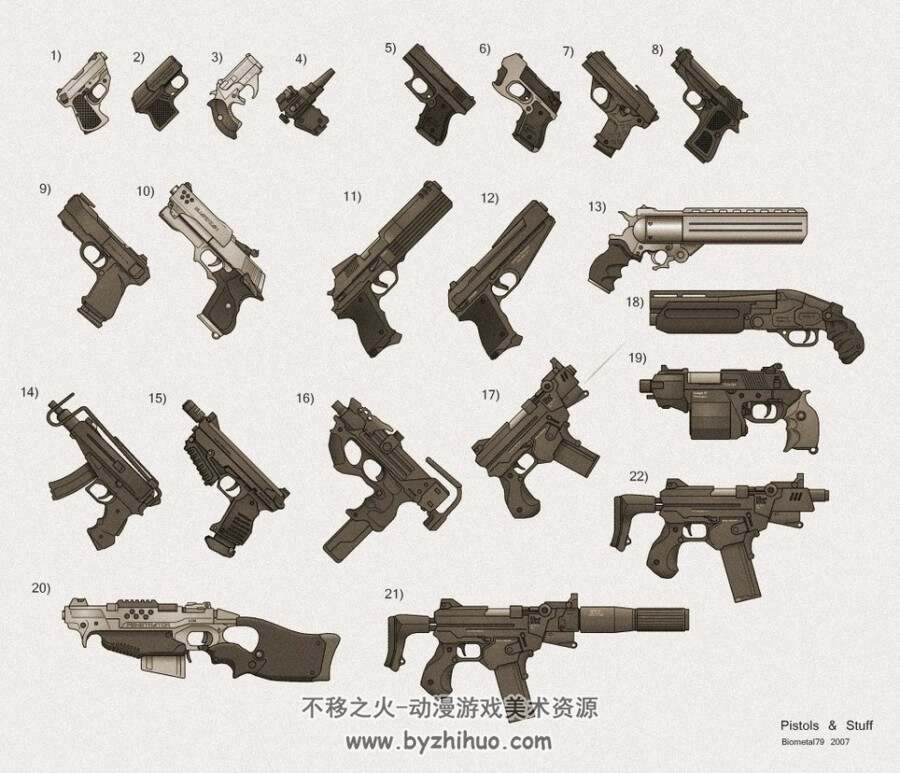 枪炮激光次世代热武器 设定图集 百度网盘下载