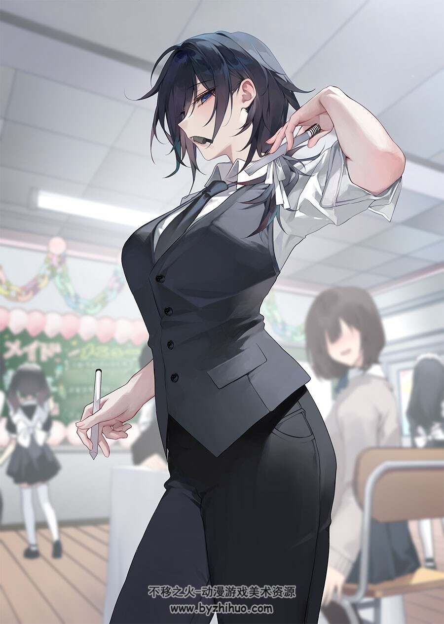 画师Bara 酷酷的日系二次元角色插画壁纸 百度网盘下载