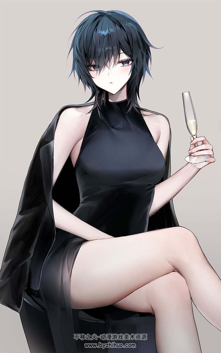 画师Bara 酷酷的日系二次元角色插画壁纸 百度网盘下载