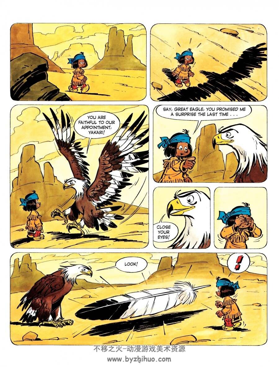 Yakari 1-42卷 英语 德语 法语 印第安漫画 André Jobin Derib 百度网盘下载