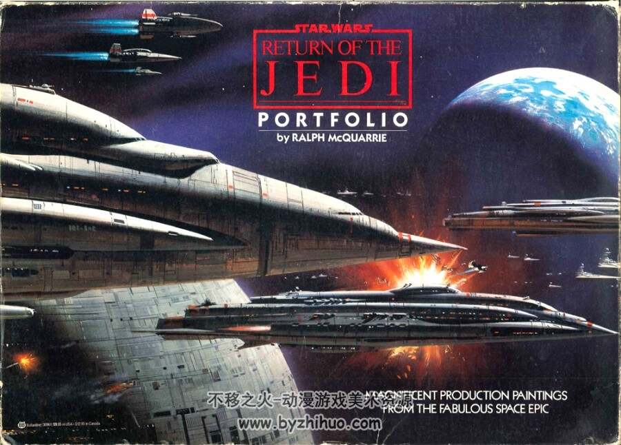 1983 Portafolio Return of the jedi 绝地归来 明信片欣赏 百度网盘