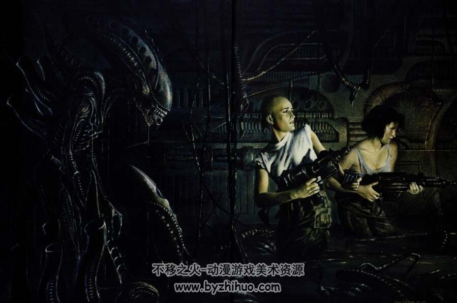Aliens Predator Panel To Panel-异形大战铁血战士题材的艺术画集 百度网盘下载