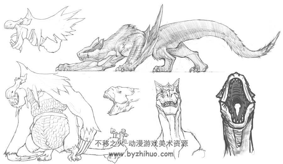 关于怪物猎人涂鸦和一些乱画的怪物