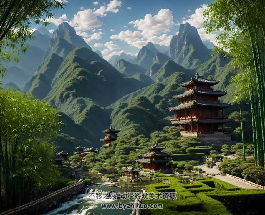 ai生成童话世界和风景图包 百度网盘下载