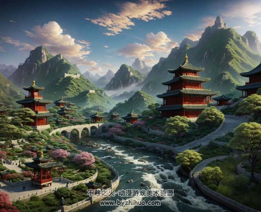 ai生成童话世界和风景图包 百度网盘下载