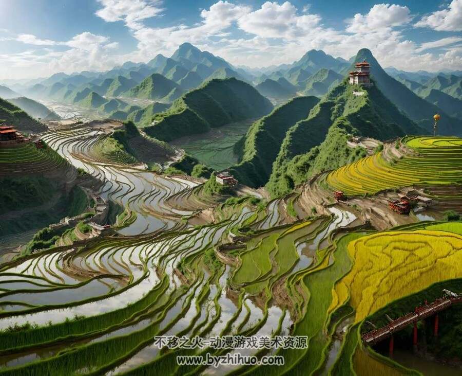 ai生成童话世界和风景图包 百度网盘下载