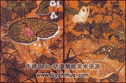 经典童话插画素材图包 百度网盘下载 588p 102MB