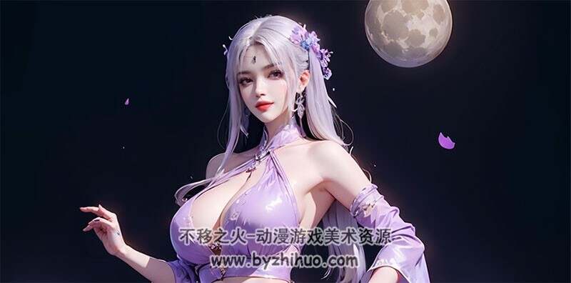 斗破苍穹小医仙紫纹 AI绘画作品 百度网盘下载 259P 569M