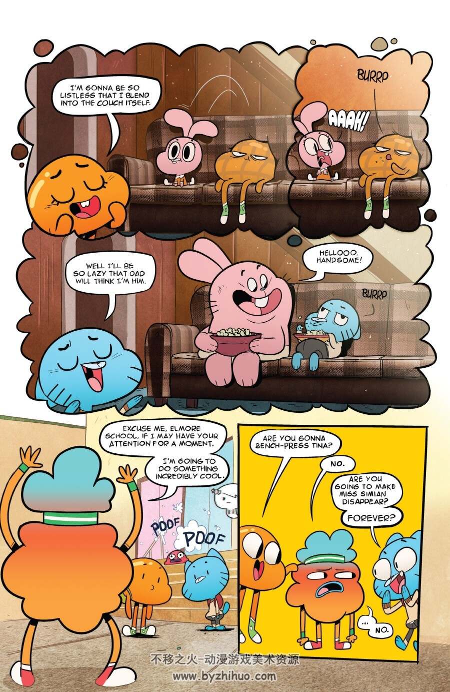 阿甘妙世界 The Amazing World of Gumball 官方漫画全收录 含中文版8卷 4.5GB