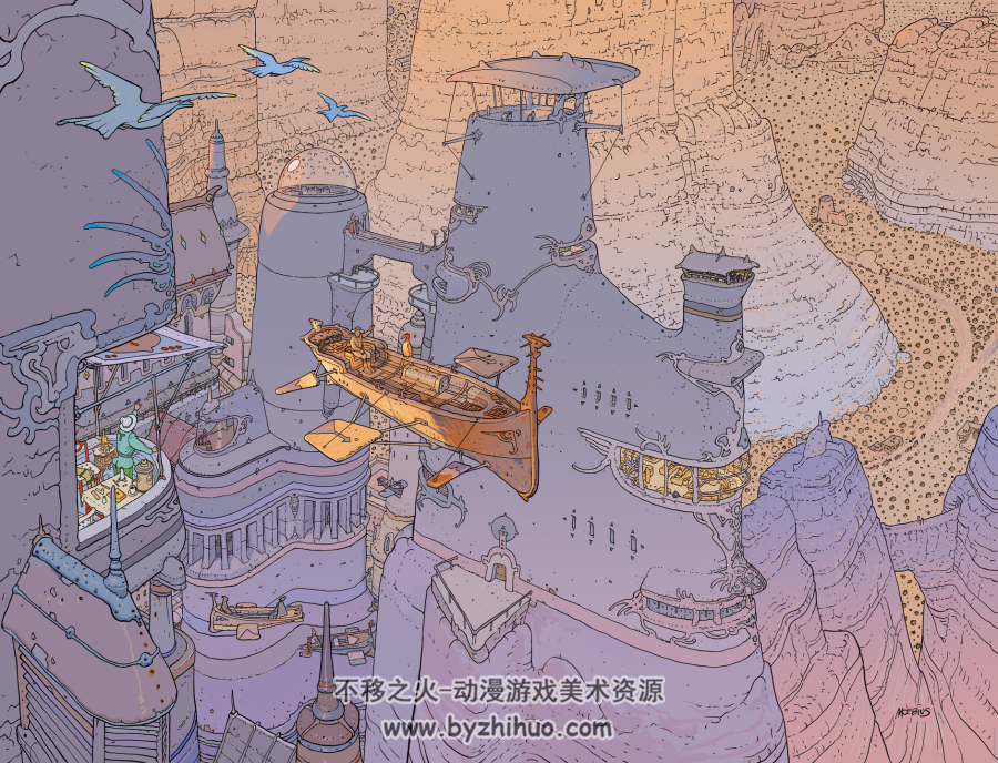 法国漫画家moebius art 作品图包 百度网盘下载