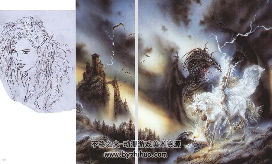 Luis Royo - Fantastic Art 西班牙插画家路易斯 罗尤 艺术画集欣赏 百度云下载