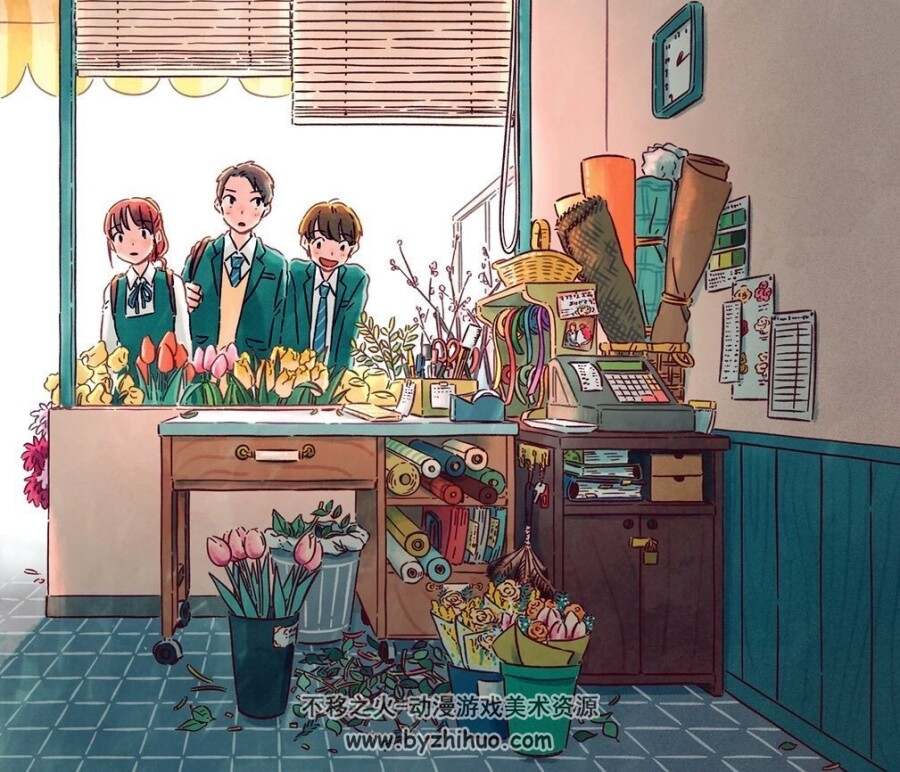 日本画师chihikwi作品集 百度网盘下载 水彩428P 线稿70P