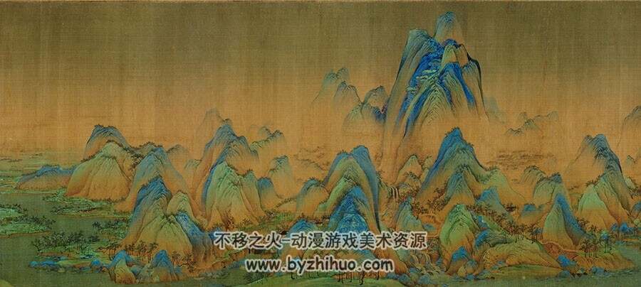 千里江山图 北宋王希孟作 百度网盘下载