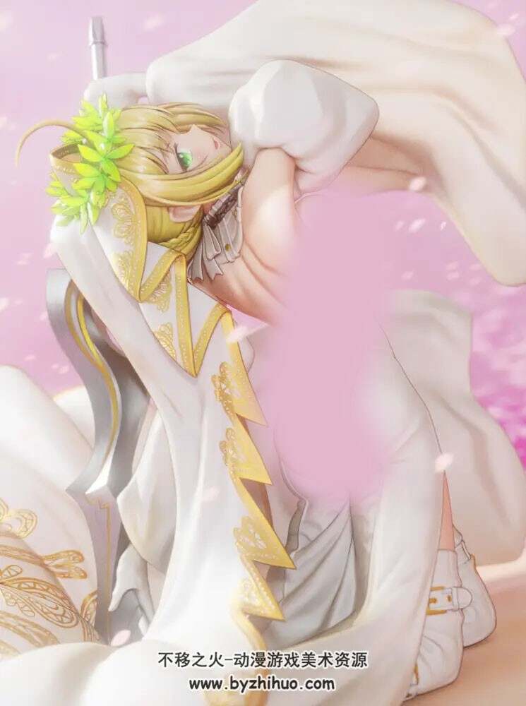婚纱美少女3D模型 百度网盘下载