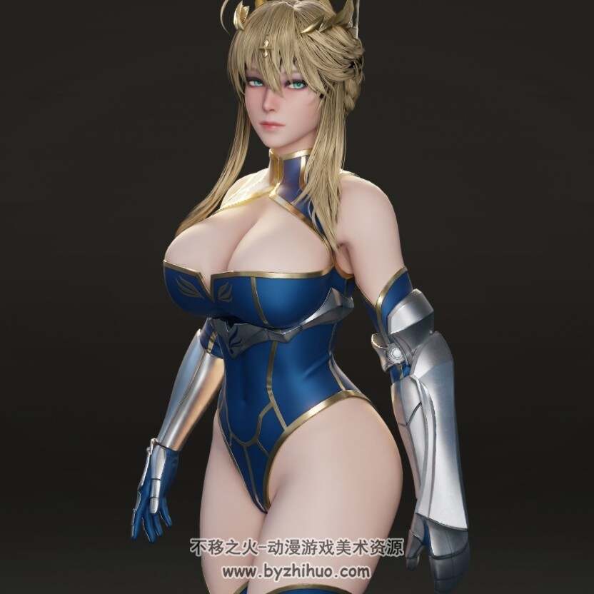 FGO 阿尔托利亚 潘德拉贡 3D模型 百度网盘下载