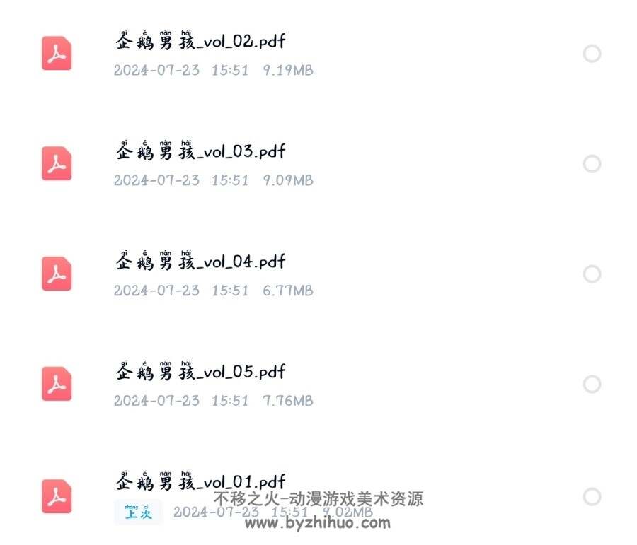 企鹅男孩 椎名爱弓 中文版5本全 百度网盘漫画下载