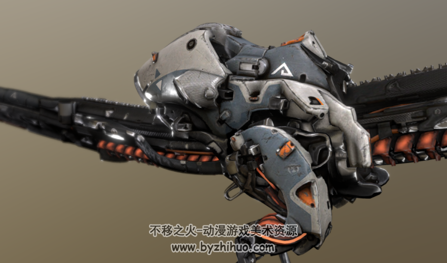 Horizon zero dawn-Watcher 3D模型fbx glb gltf 百度网盘下载