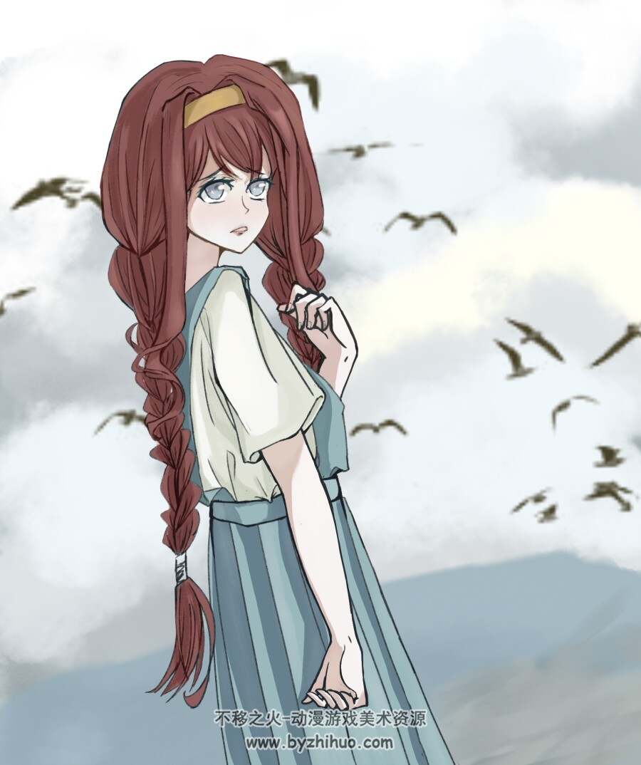 尝试画了云朵