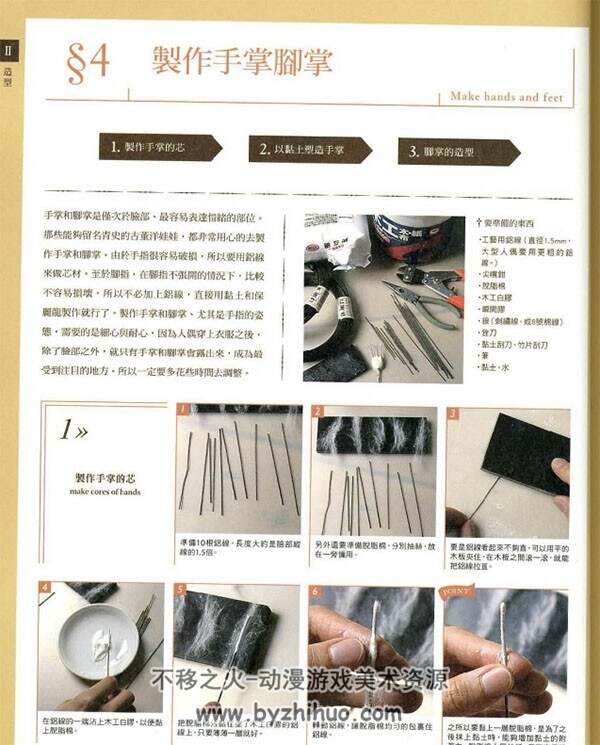 人偶制作技法 球形关节说明 百度网盘下载