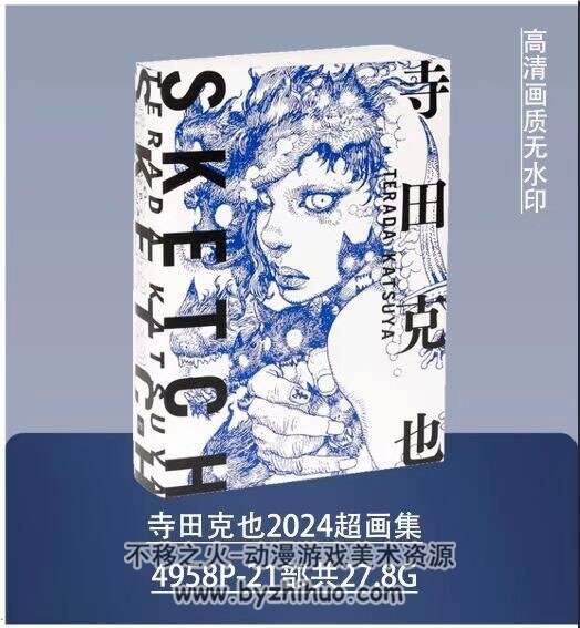 寺田克也 线稿艺术画集合辑 含日文作画过程 百度网盘下载  27.8GB